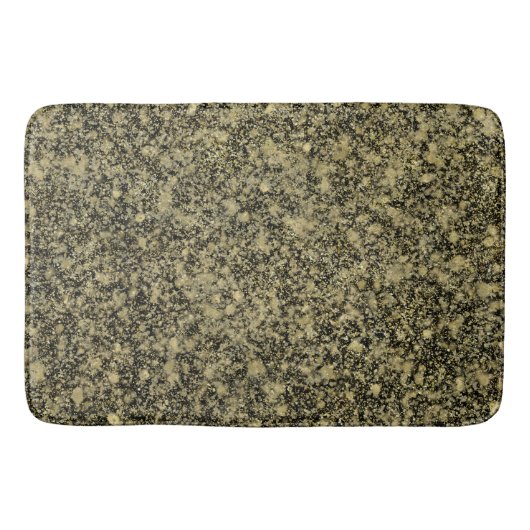 Zwart en Goud Glitter Fonkeling Badmat (Voorkant)