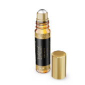 Zwart en Goud Glitter Parfum Roller Flessenetiket Waterfles Etiket