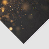 Zwart en goud Glitter Tissuepapier (Detail)
