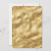 Zwart en Goud Glossy Folie 30e Verjaardag Kaart (Achterkant)