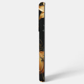 ZWART EN GOUD GOTISCHE HALLOWEEN POMPOENEN SAMSUNG GALAXY HOESJE (Linkerkant)