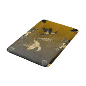 Zwart en Goud Grafische Kunst, Etherische Unison Badmat (Gekanteld)