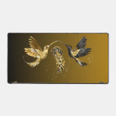 Zwart en Goud Grafische Kunst, Etherische Unison Bureaumat (Voorkant)