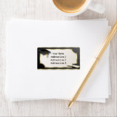 Zwart en Goud Grauation Adresetiketten Etiket (Insitu)