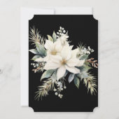  zwart en goud groen kerstfeest kaart (Achterkant)