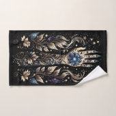 Zwart en Goud Hand Tattoo Bad Handdoek (Handdoek)