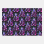 Zwart en Goud Hand Tattoo Inpakpapier Vel (Voorkant 3)