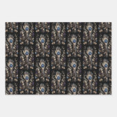 Zwart en Goud Hand Tattoo Inpakpapier Vel (Voorkant)