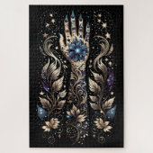 Zwart en Goud Hand Tattoo Legpuzzel (Verticaal)