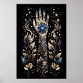 Zwart en Goud Hand Tattoo Poster (Voorkant)