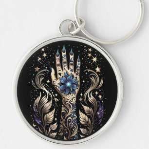 Zwart en Goud Hand Tattoo Sleutelhanger