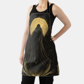 Zwart en goud Hogepriesteres Mystiek Schort (Insitu)