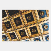 Zwart en goud inpakpapier vel (Voorkant)