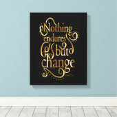 Zwart en Goud Inspirerend Quote Canvas Afdruk (Insitu (Houten vloer))
