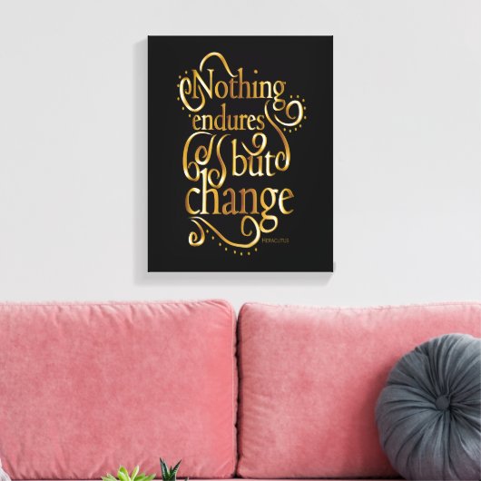 Zwart en Goud Inspirerend Quote Canvas Afdruk (Insitu (Woonkamer))