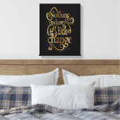 Zwart en Goud Inspirerend Quote Canvas Afdruk (Insitu (Slaapkamer))