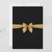 Zwart en goud islamitische bruiloft kaart (Achterkant)