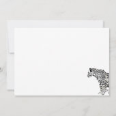 Zwart en Goud Jaguar Bedankt (Achterkant)