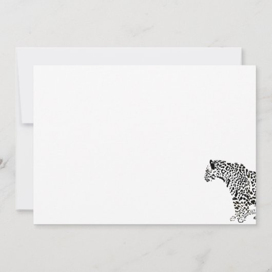 Zwart en Goud Jaguar Bedankt (Achterkant)