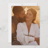 Zwart en goud jaren 1920 Art Deco Fotobruiloft Kaart (Achterkant)