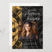 Zwart en goud kaart (Voorkant / Achterkant)