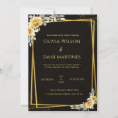 Zwart en goud kaart (Voorkant)