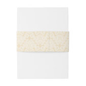 Zwart en Goud Kant Elegant Script Bruiloft Uitnodigingen Wikkel (Achterkant Voorbeeld)