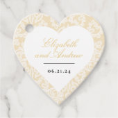 Zwart en Goud Kant Elegant Script Bruiloft Vierkan Bedankjes Labels (Voorkant)