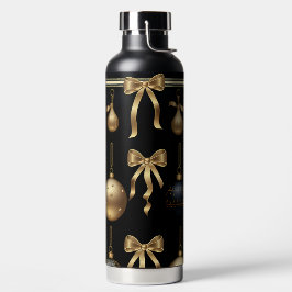 ZWART EN GOUD KERSTFEEST KERSTVERSIERINGEN WATERFLES