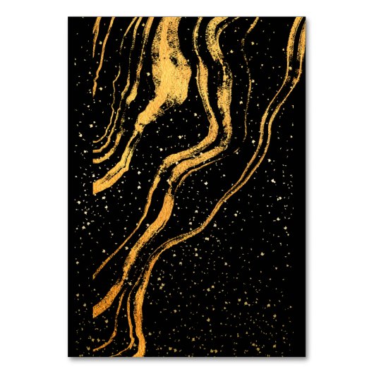 Zwart en goud klassieke bruiloft kaart (Achterkant)