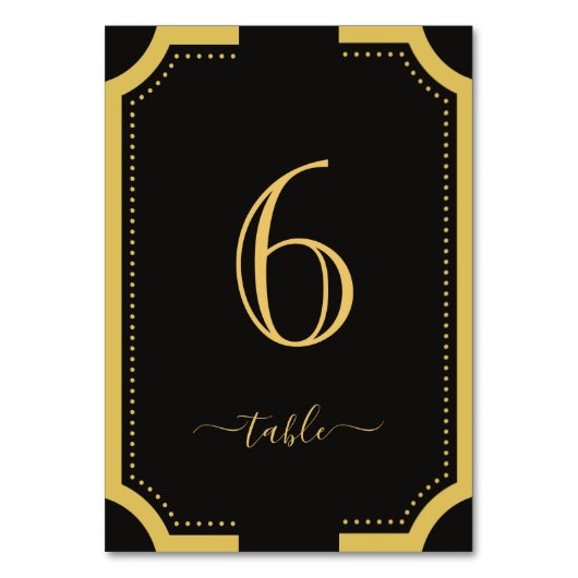 Zwart en goud Klassieke Elegant Koper Weddenschap  Kaart (Voorkant)