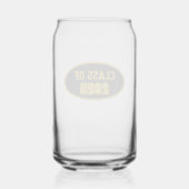 Zwart en goud kleuren schooljaar blikvorm glas (Achterkant)