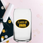 Zwart en goud kleuren schooljaar blikvorm glas