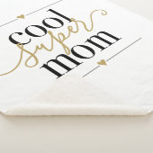 Zwart en Goud Koele Super Moeder Modern Elegaant Sherpa Deken (3/4)