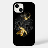Zwart en Goud Kolibrie Case-Mate iPhone Case (Achterkant)
