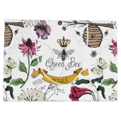 Zwart en Goud Koningin Bee, Koninklijke Kroon & Sc Groot Cadeauzakje (Achterkant)