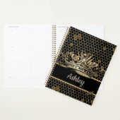Zwart en Goud Koningin Bee Planner (Display)
