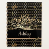 Zwart en Goud Koningin Bee Planner (Voorkant)