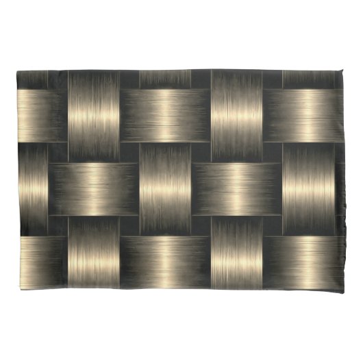 Zwart en Goud Kussen Hoesje Kussensloop (Voorkant)
