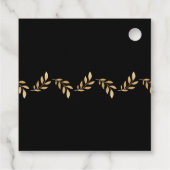 Zwart en goud LAAT LIEFDE GROEIEN dank u Bedankjes Labels (Achterkant)