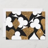 Zwart en Goud Las Vegas Foto Elopement Aankondiging (Achterkant)