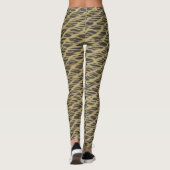 Zwart en goud leggings (Achterkant)