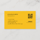 Zwart en goud luxe zaken | beroeps visitekaartje (Achterkant)