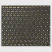 Zwart en Goud Magic thema Gift Wrap Cadeaupapier (Vlak)