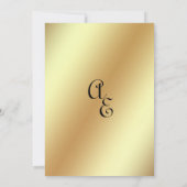 Zwart en goud Mandala bruiloft Kaart (Achterkant)