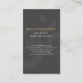 Zwart en goud Mandala Yoga Meditation & Om Symbol Visitekaartje (Achterkant)