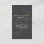 Zwart en goud Mandala Yoga Meditation & Om Symbol Visitekaartje (Achterkant)