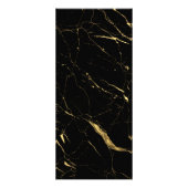 Zwart en Goud Marmer Designer Rack Kaart (Achterkant)