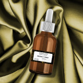 Zwart en goud marmer etiket