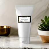 Zwart en goud marmer etiket